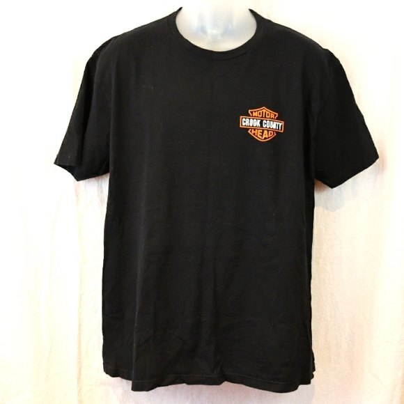 Harley Davidson Spoof Shirt Crook County Chicago Illinois Bar & Shield XL - Picture 2 of 10